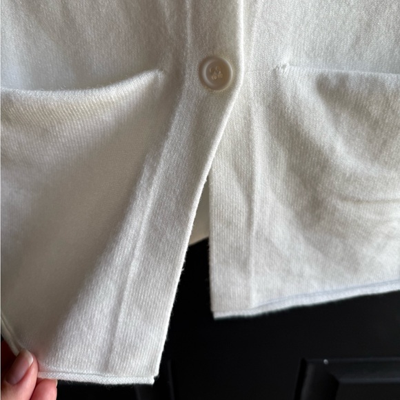 NWT Cinch And Style Sleeveless Button down Sweater-Off White Size Small - Picture 5 of 9